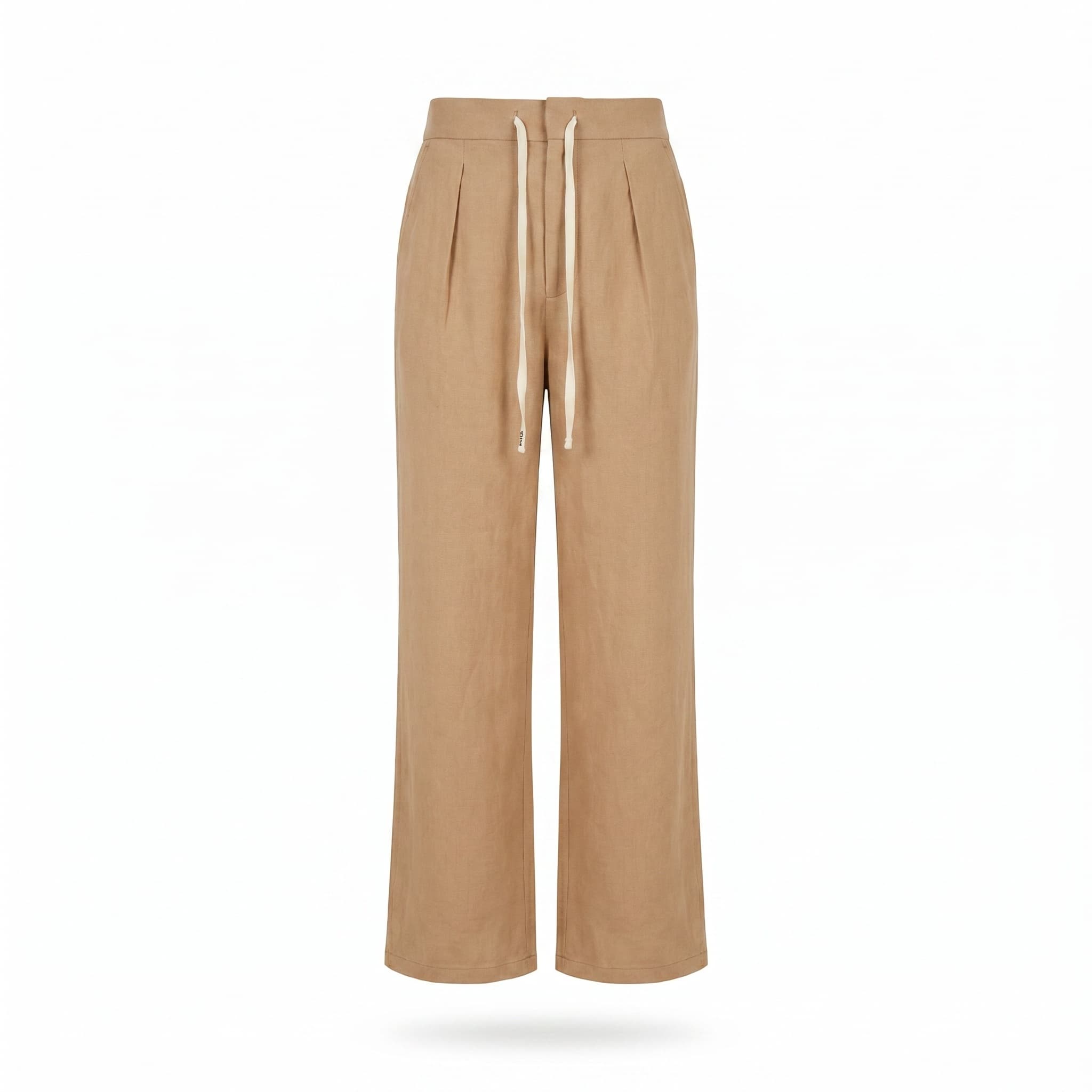 Linen Straight-Leg Trousers